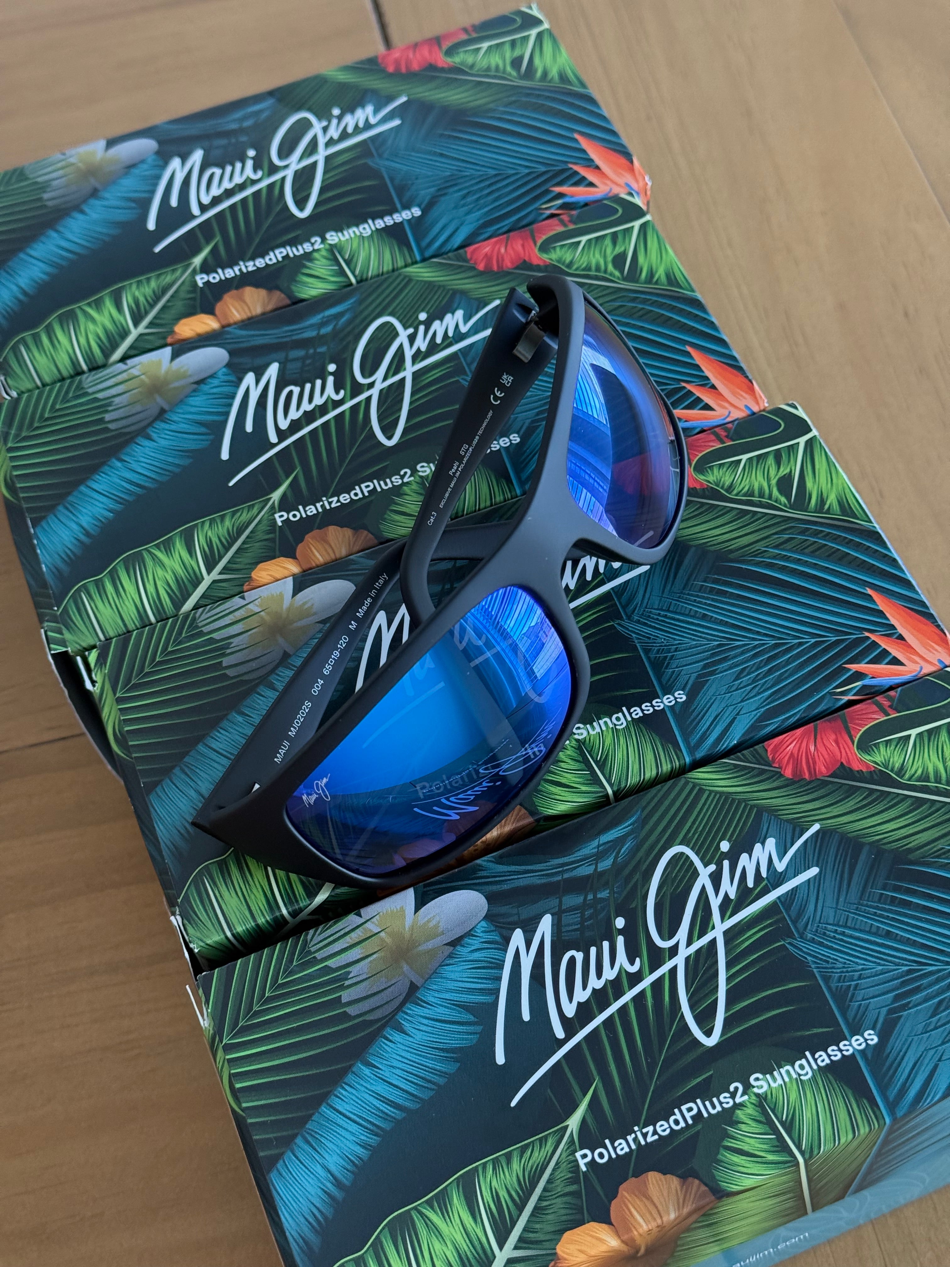 NEW Maui Jim Peahi Polarized Wrap Sunglasses