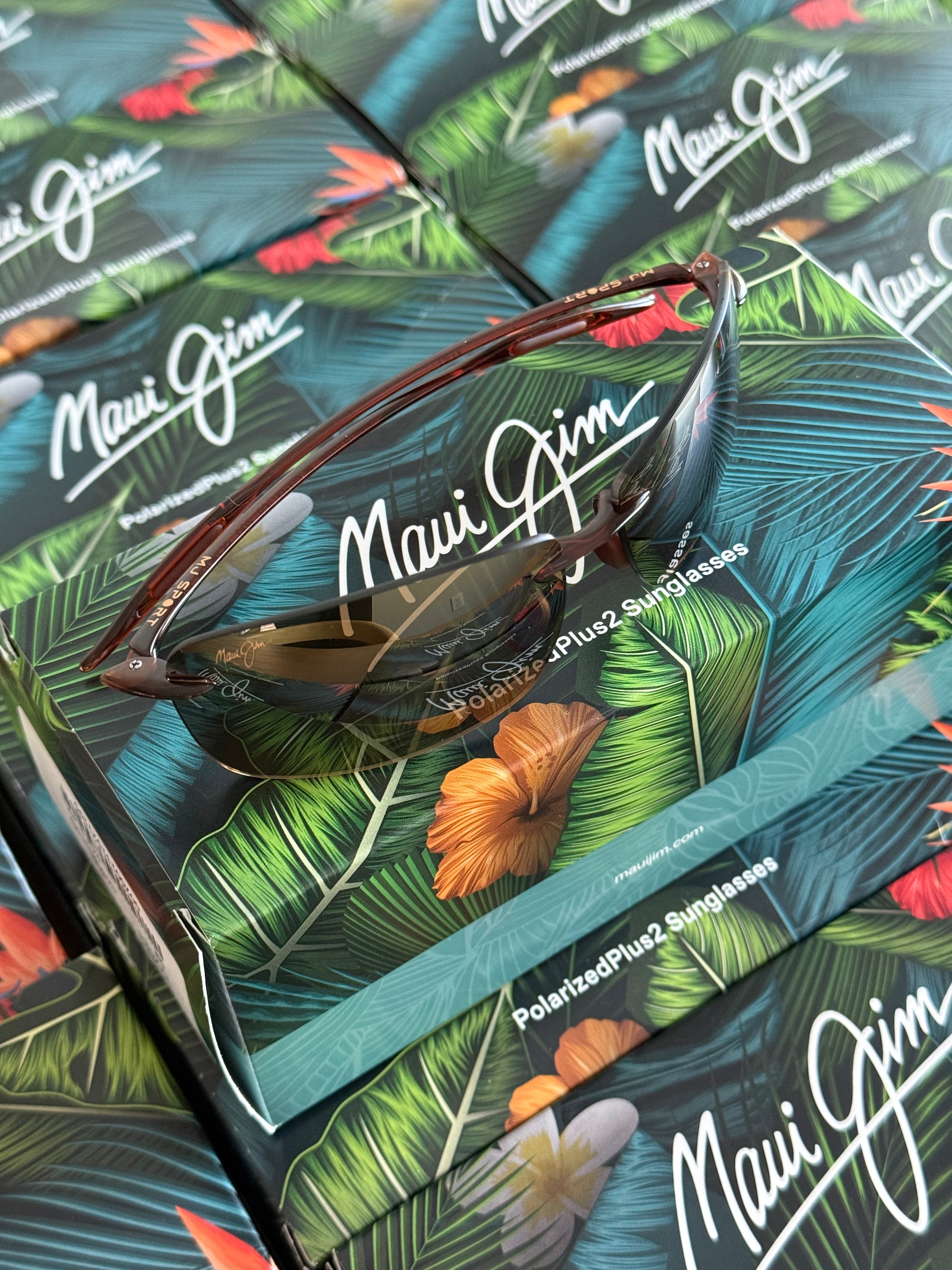 NEW Maui Jim Lighthouse Polarized Rimless Sunglasses