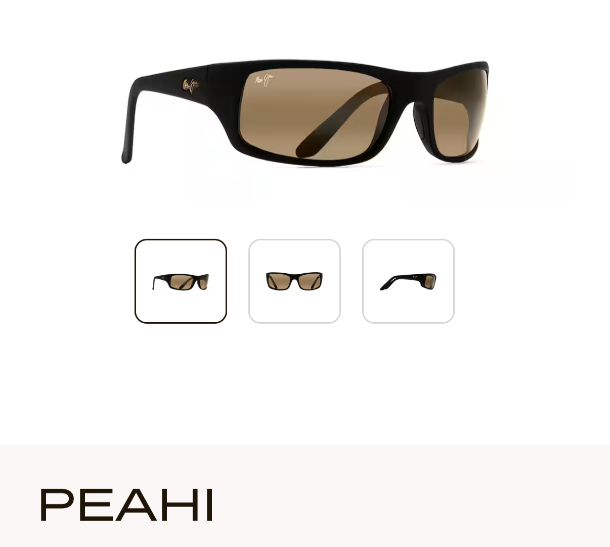 NEW Maui Jim Peahi Polarized Wrap Sunglasses
