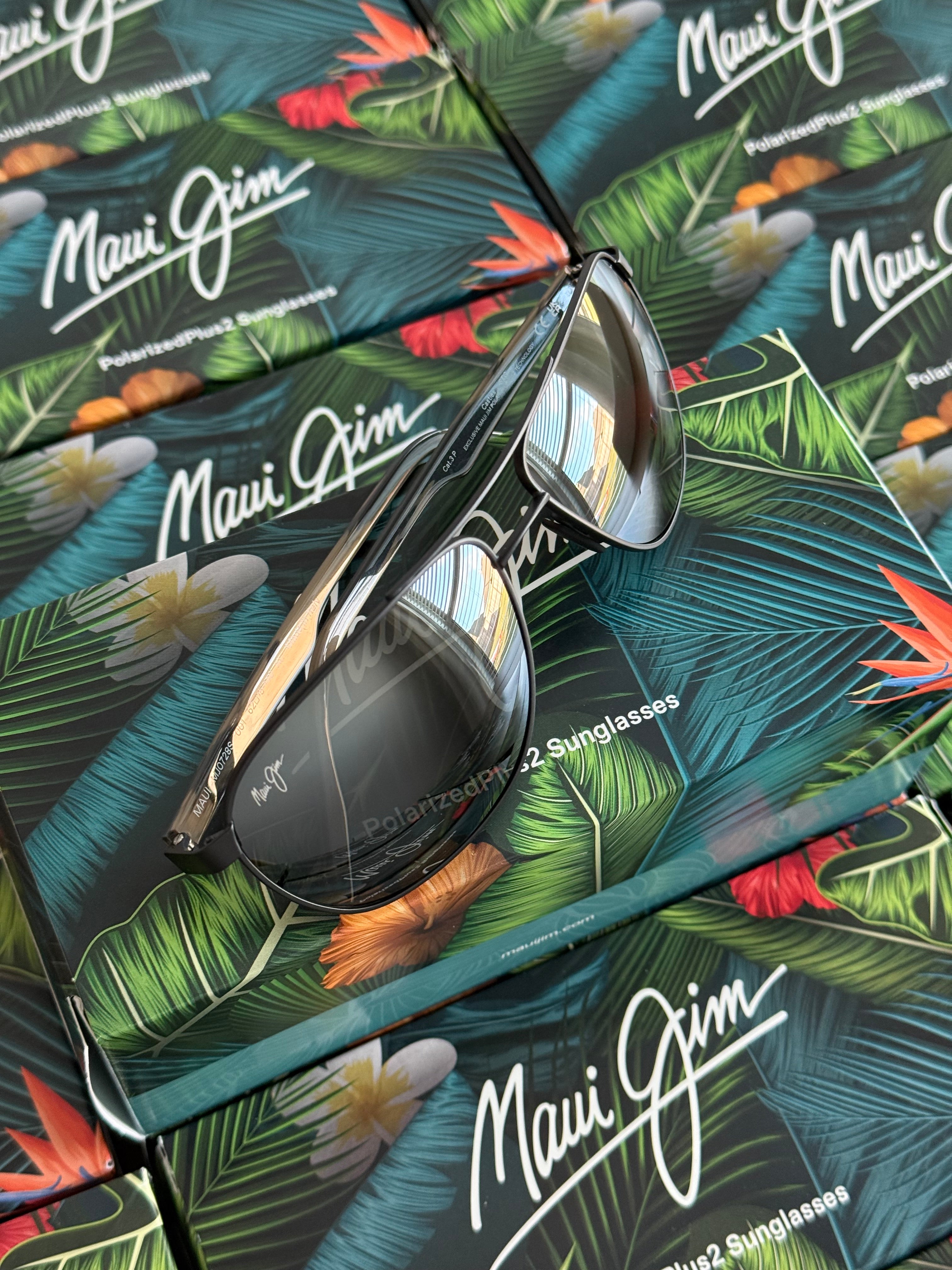 NEW Maui Jim Castles Polarized Aviator Sunglasses