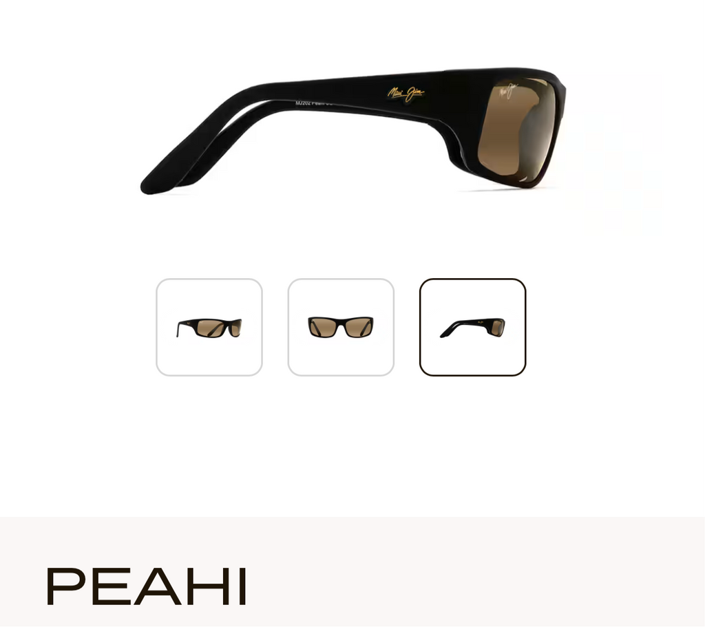 NEW Maui Jim Peahi Polarized Wrap Sunglasses