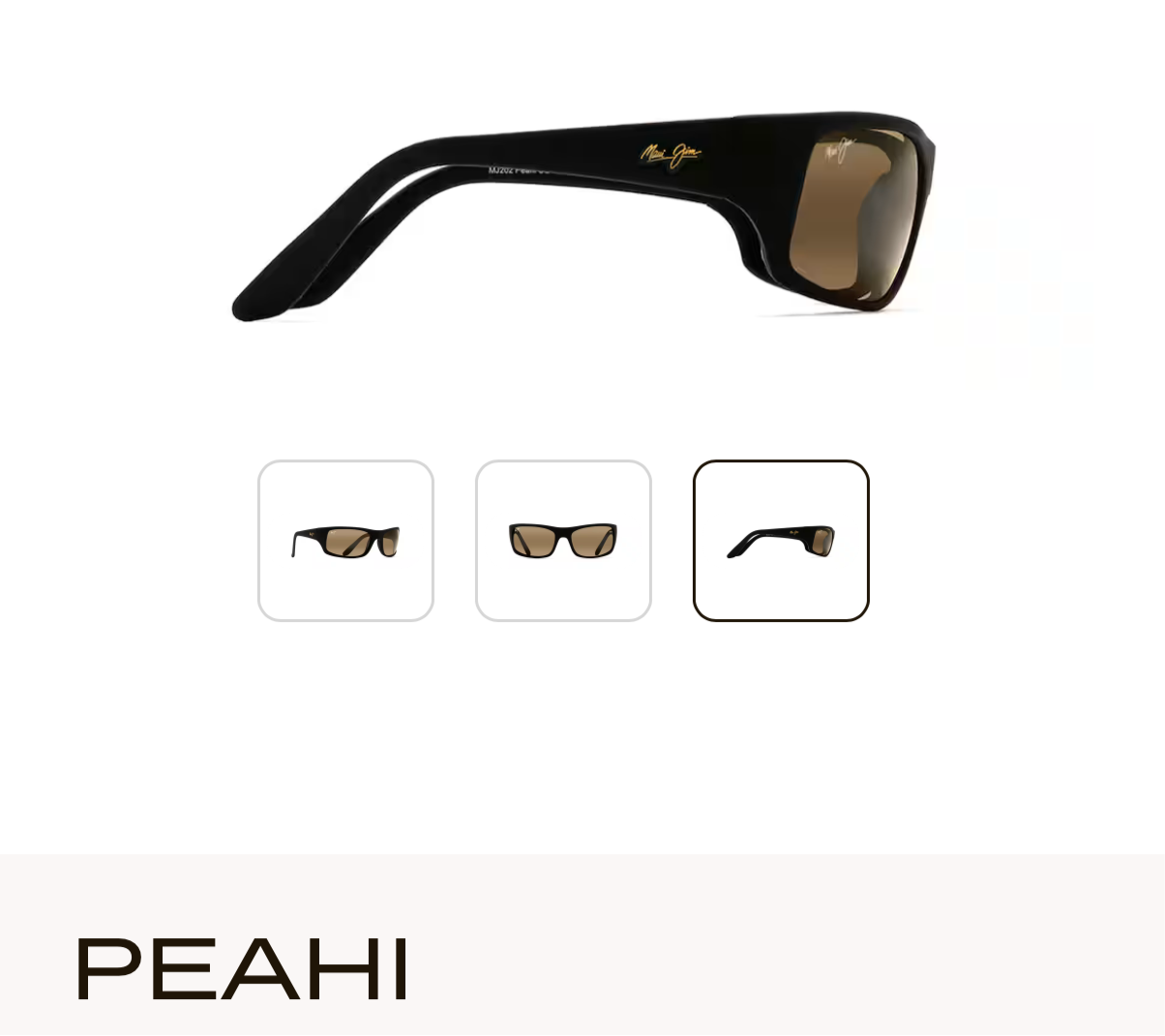 NEW Maui Jim Peahi Polarized Wrap Sunglasses