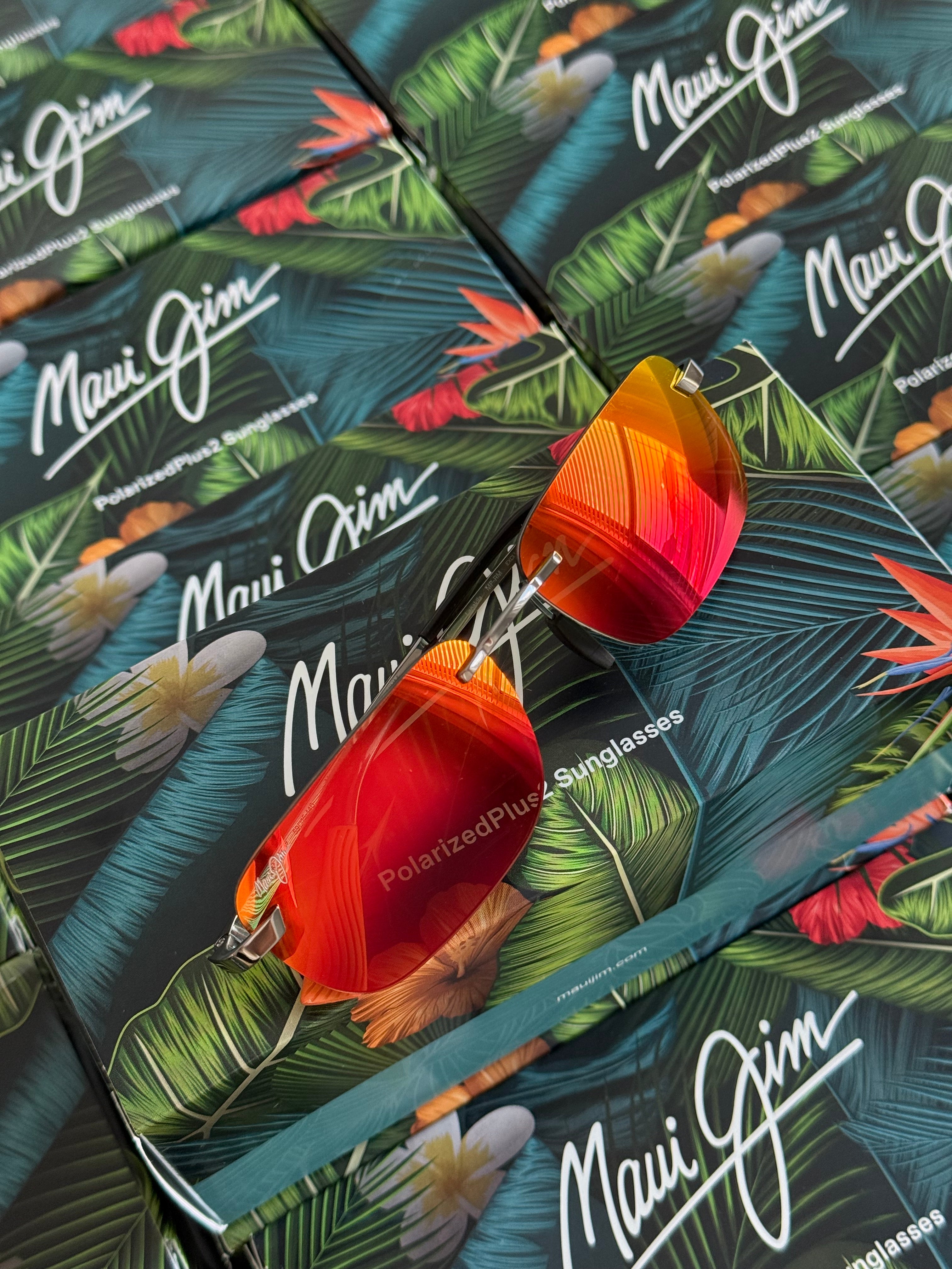 NEW Maui Jim Lanakila Polarized Rimless Sunglasses