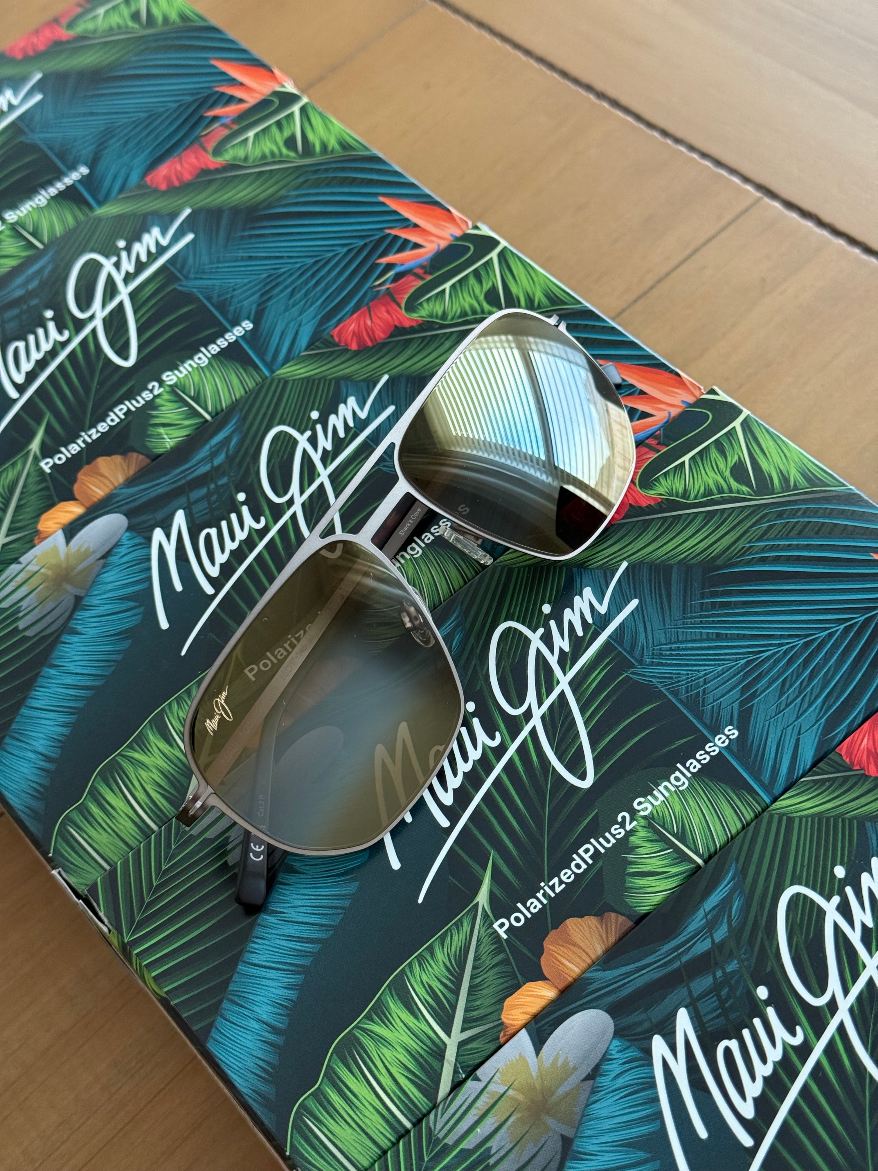 NEW Maui Jim Sharks Cove Polarized Aviator Sunglasses