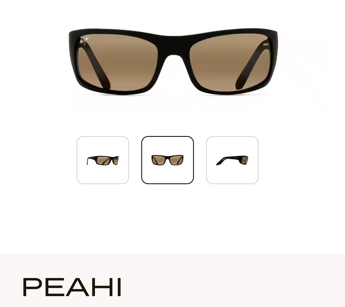 NEW Maui Jim Peahi Polarized Wrap Sunglasses