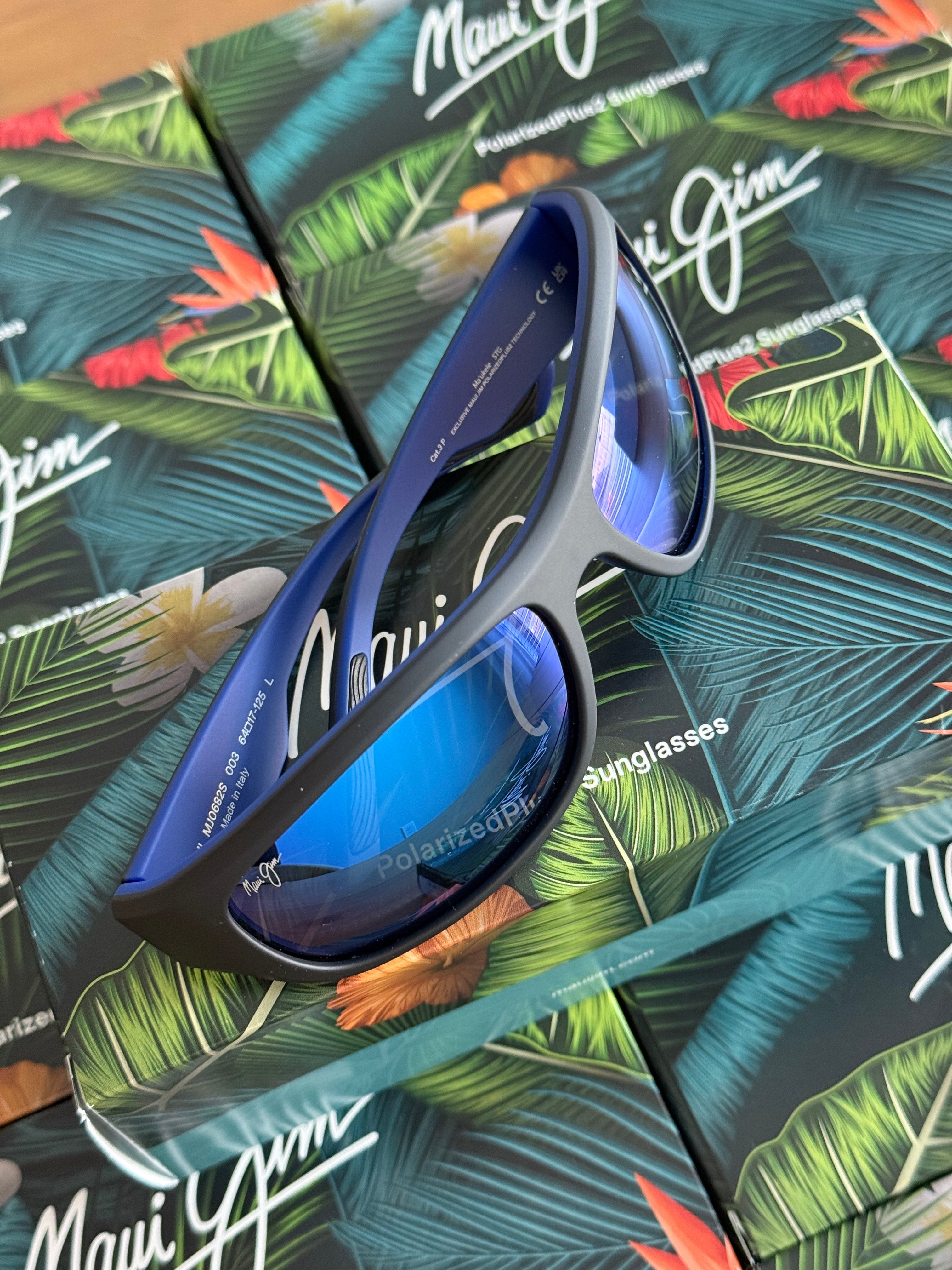 NEW Maui Jim Ma‘ukele Polarized Wrap Sunglasses