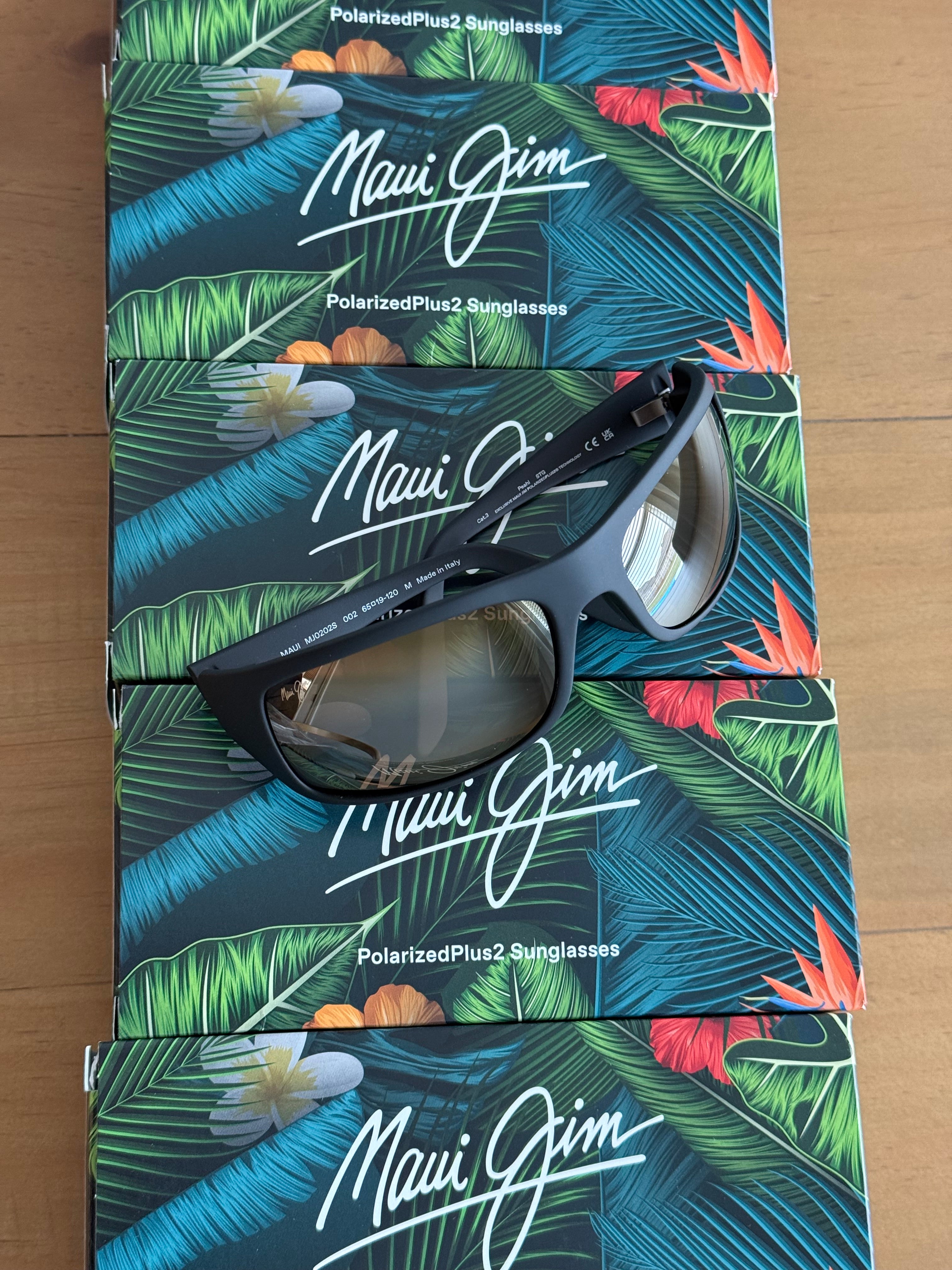 NEW Maui Jim Peahi Polarized Wrap Sunglasses