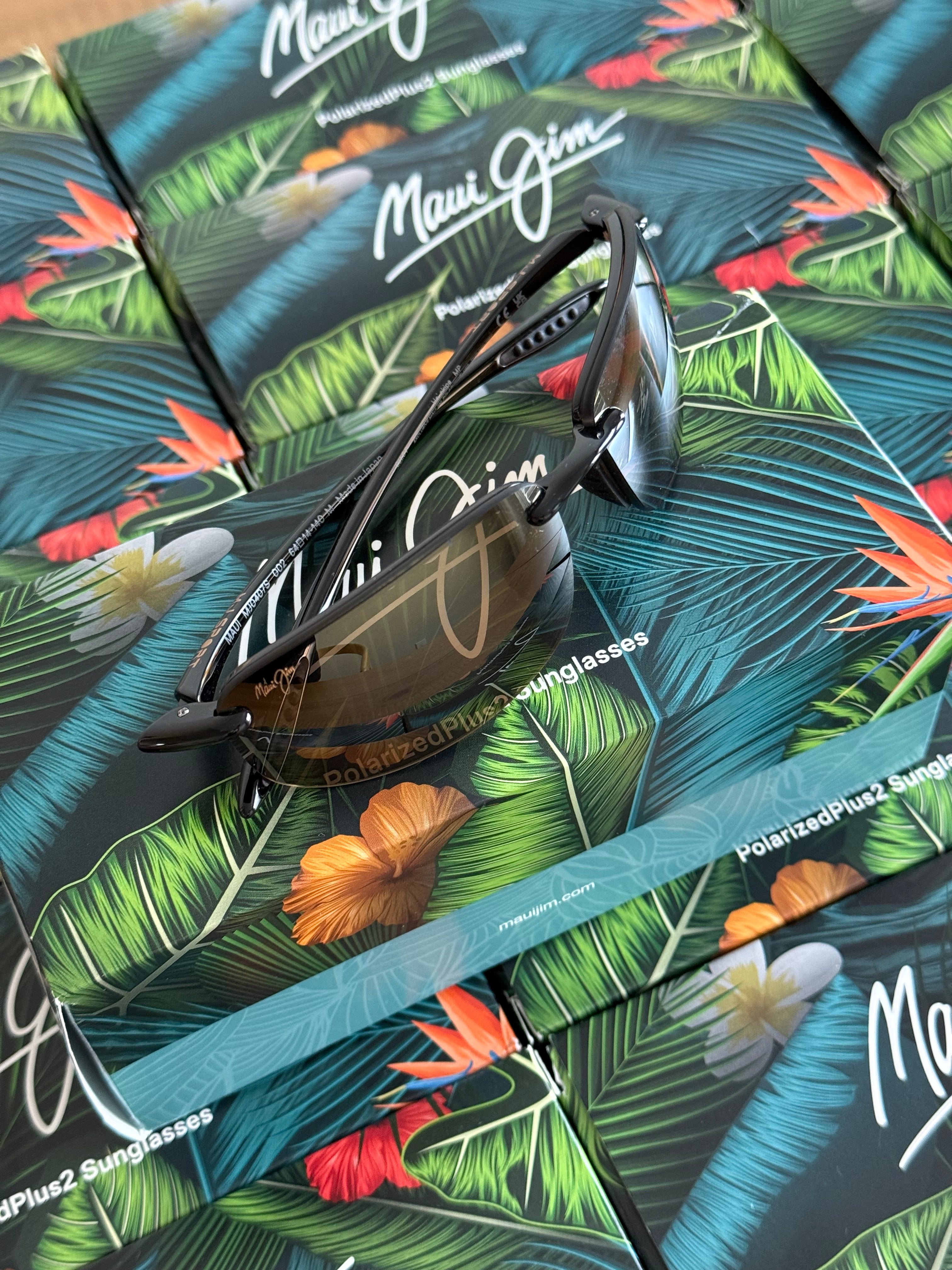 NEW Maui Jim Ho’okipa Polarized Rimless Sunglasses