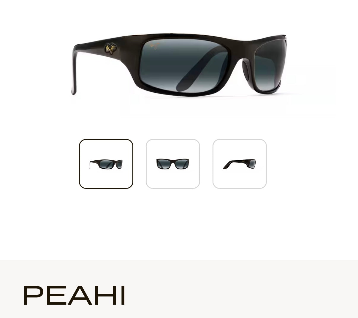 NEW Maui Jim Peahi Polarized Wrap Sunglasses