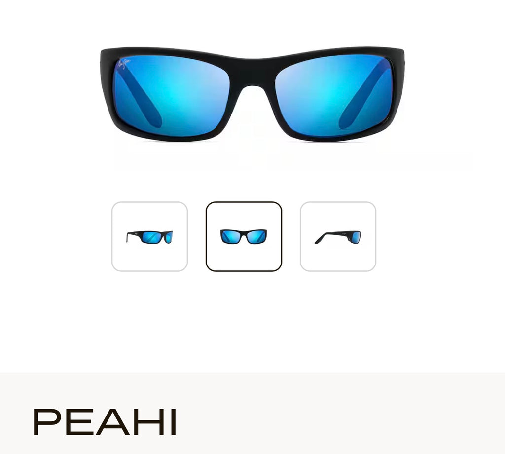 NEW Maui Jim Peahi Polarized Wrap Sunglasses