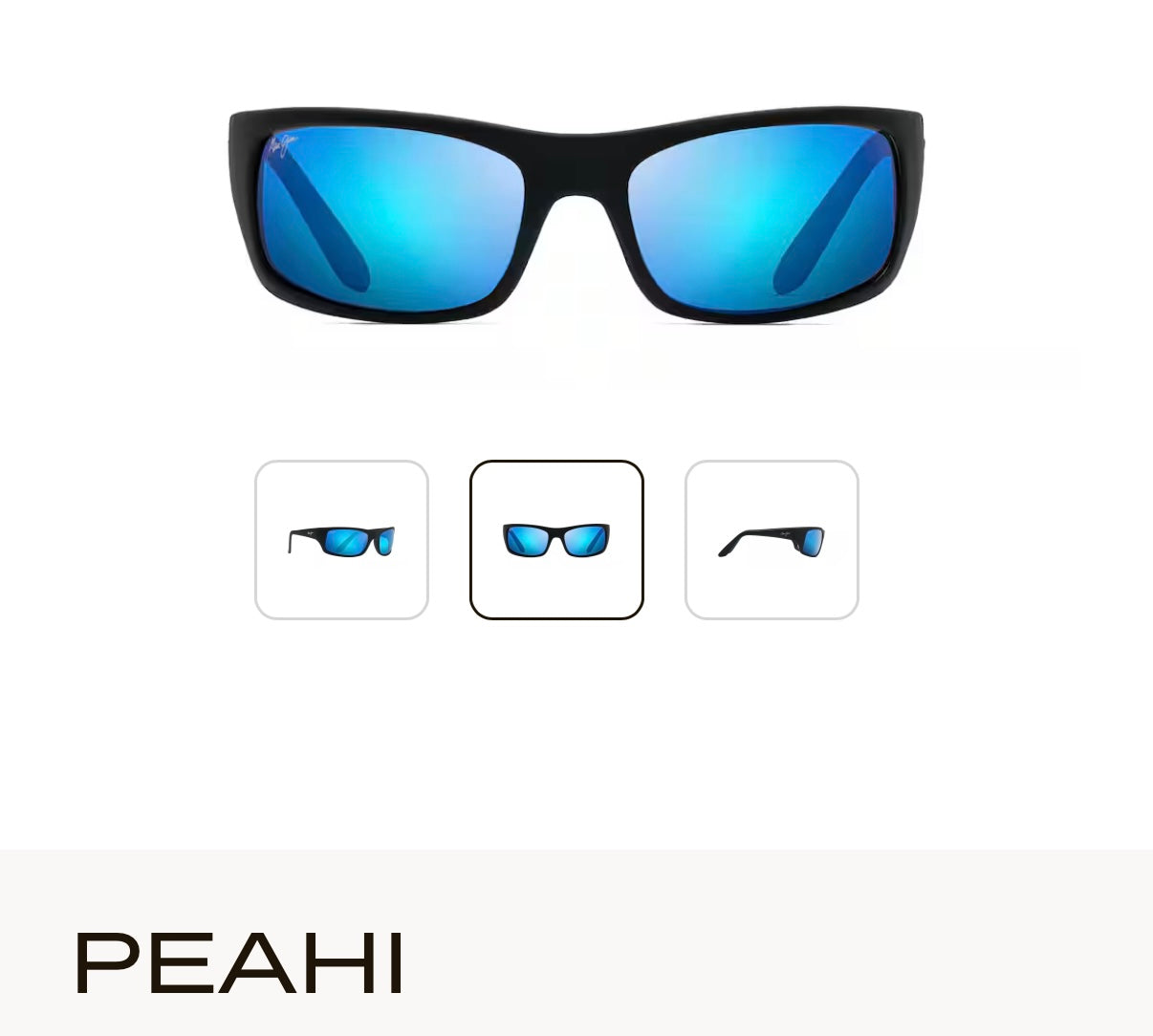 NEW Maui Jim Peahi Polarized Wrap Sunglasses