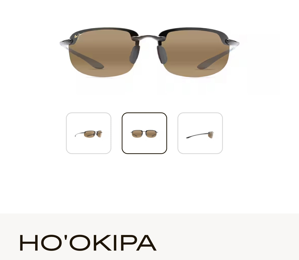 NEW Maui Jim Ho’okipa Polarized Rimless Sunglasses