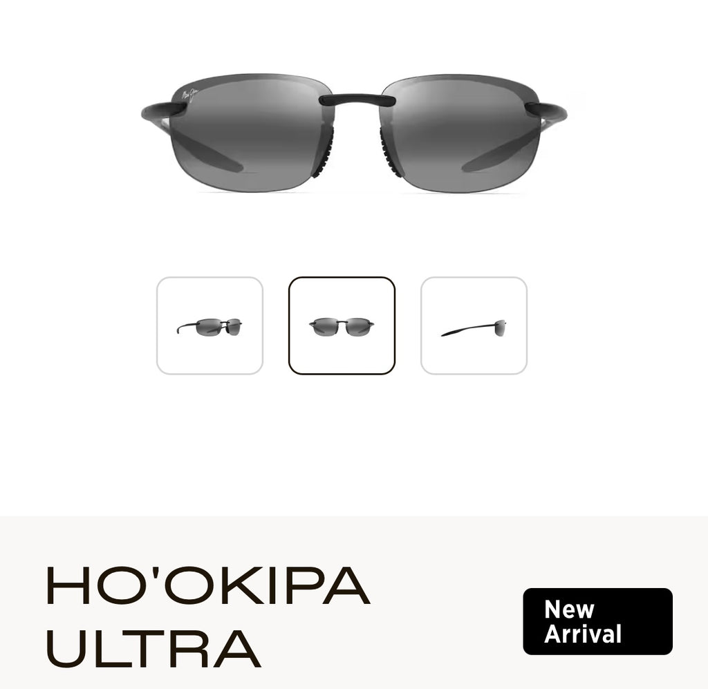 NEW Maui Jim Ho’okipa Ultra Polarized Rimless Sunglasses