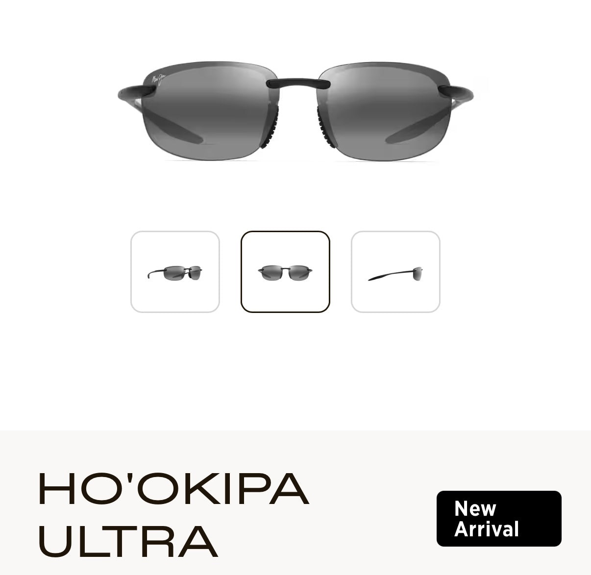 NEW Maui Jim Ho’okipa Ultra Polarized Rimless Sunglasses