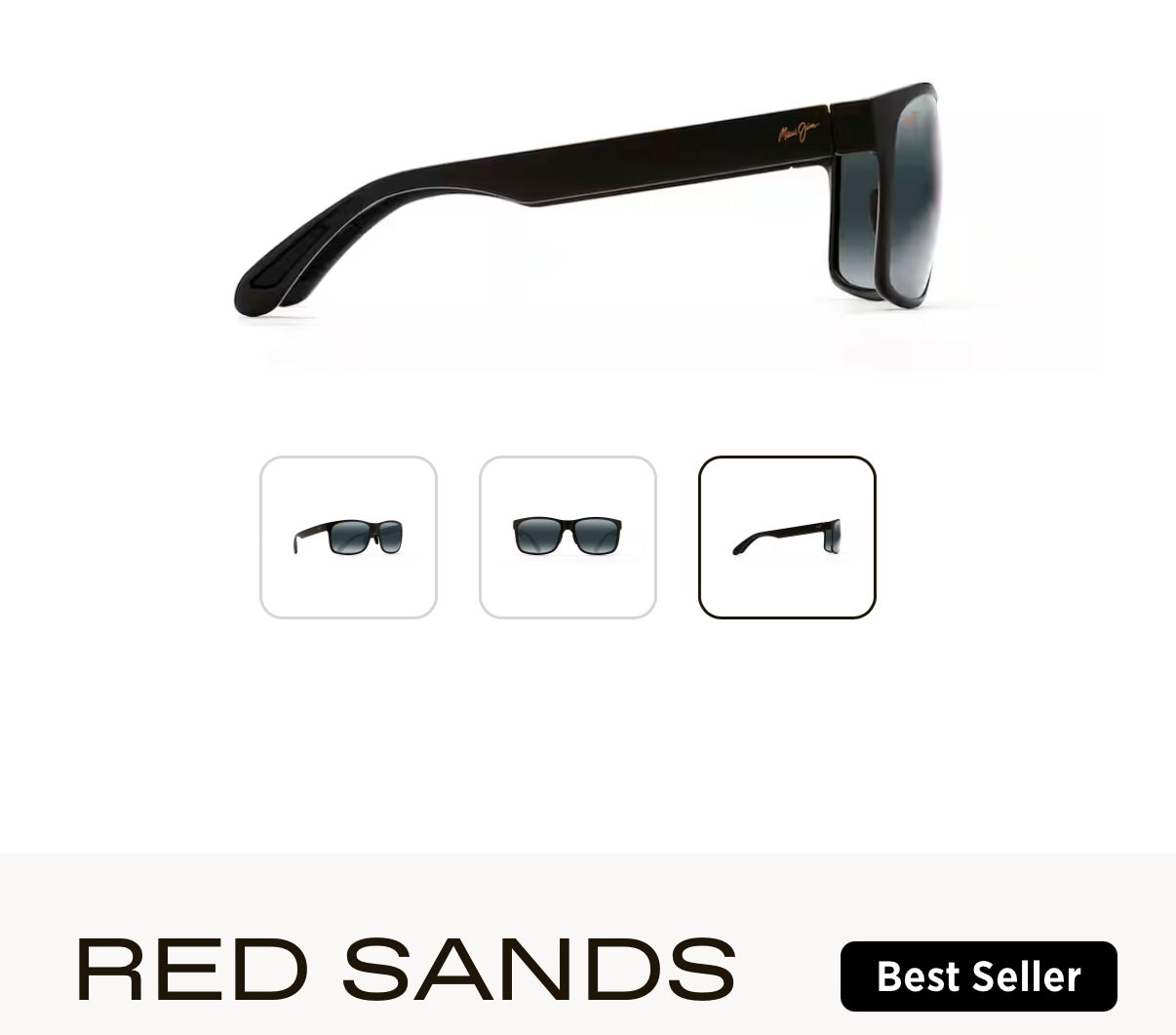 NEW Maui Jim Red Sands Polarized Rectangular Sunglasses