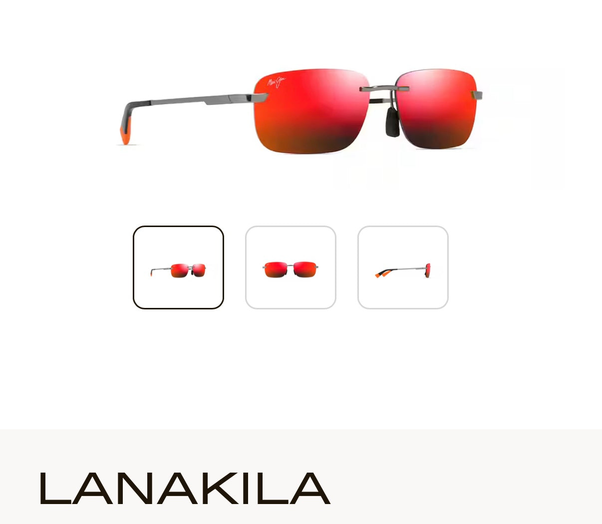 NEW Maui Jim Lanakila Polarized Rimless Sunglasses