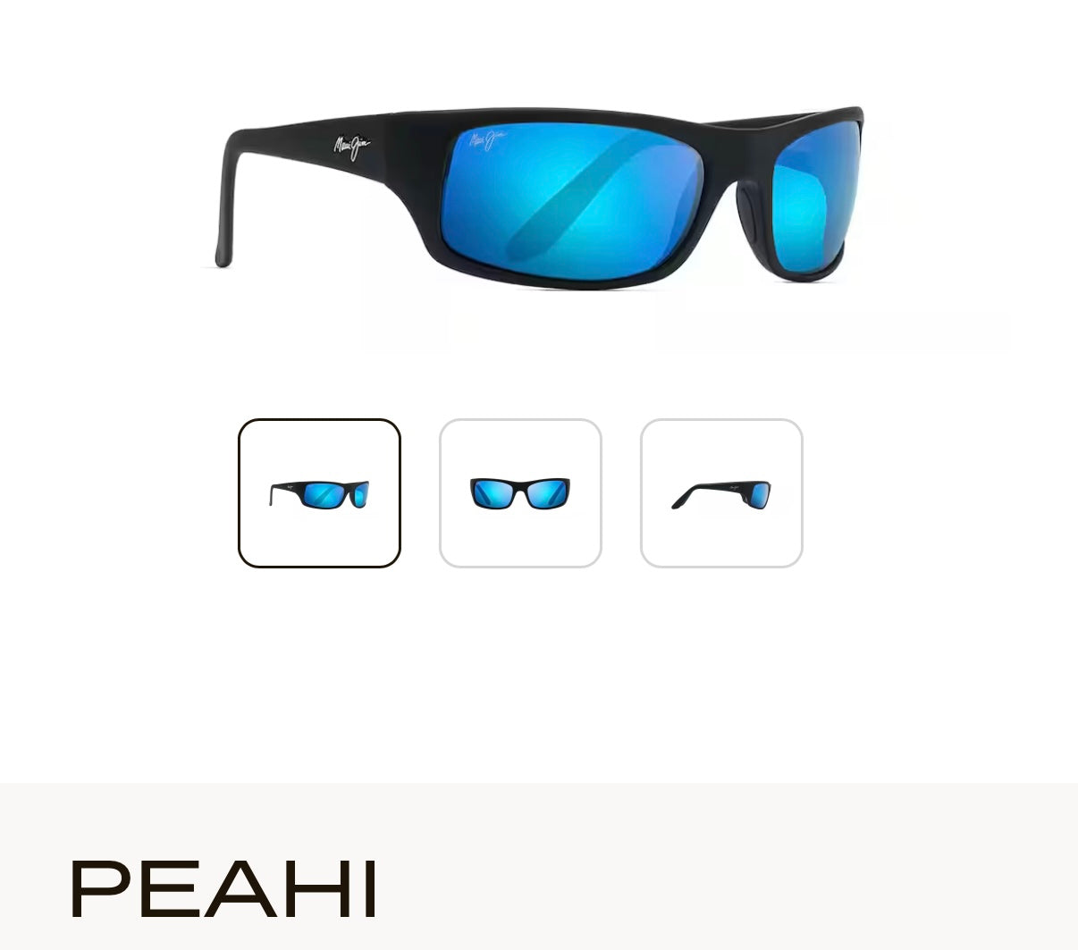 NEW Maui Jim Peahi Polarized Wrap Sunglasses