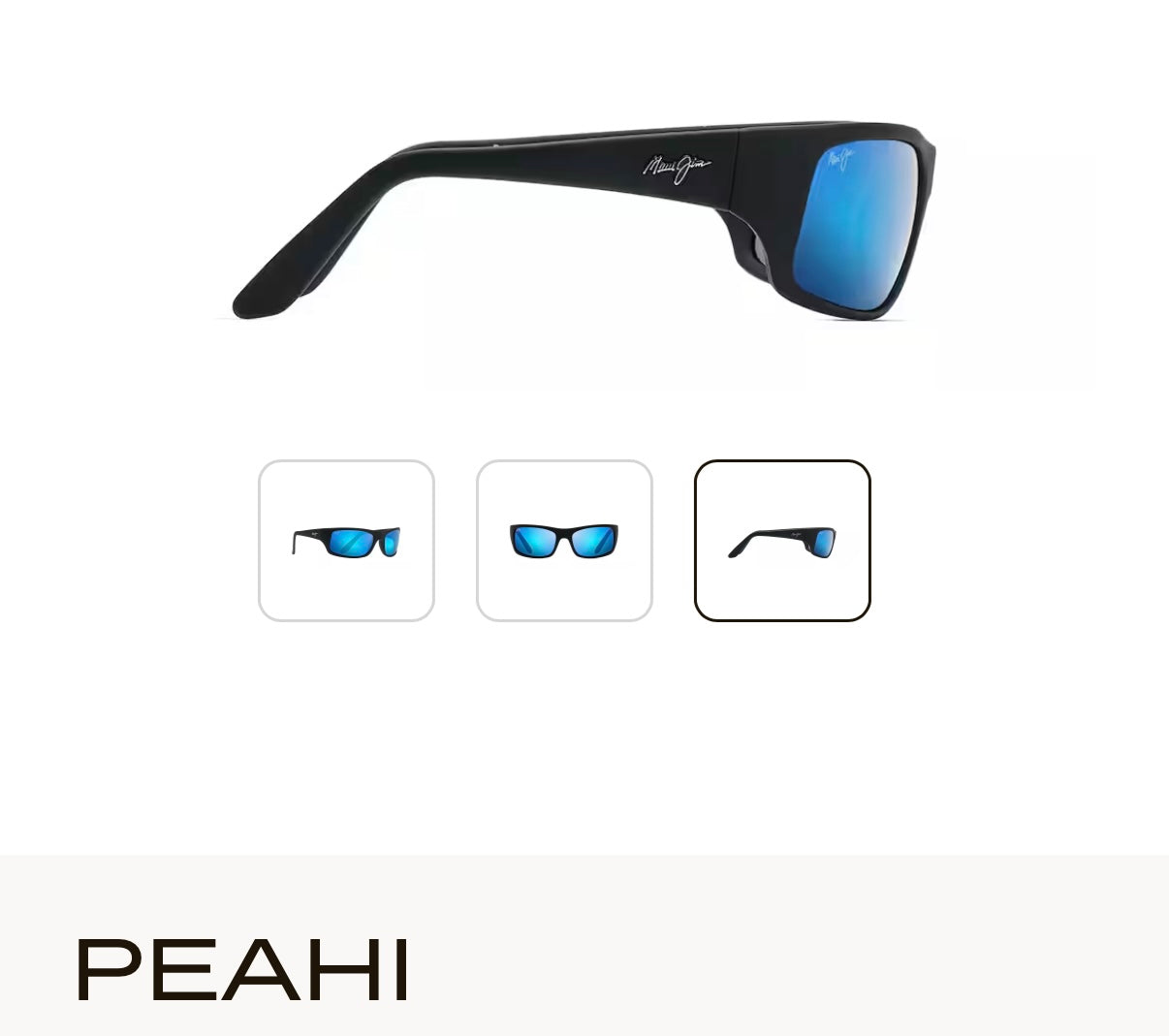 NEW Maui Jim Peahi Polarized Wrap Sunglasses