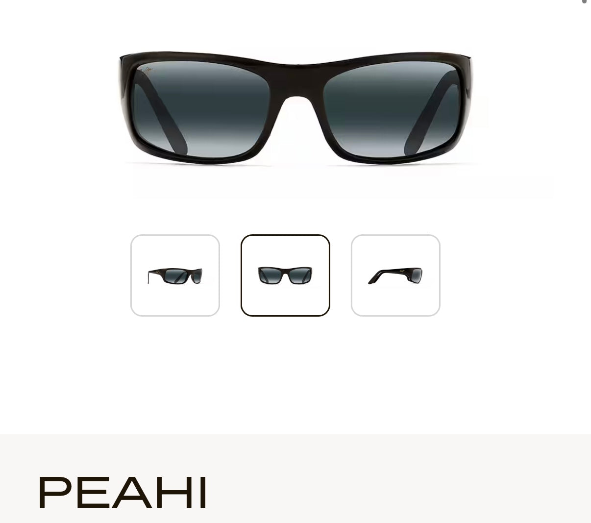 NEW Maui Jim Peahi Polarized Wrap Sunglasses