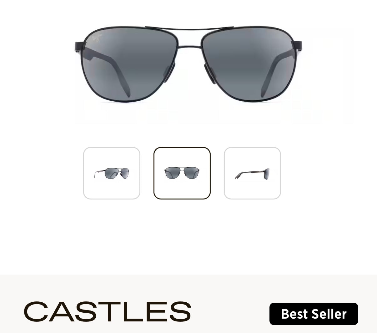 NEW Maui Jim Castles Polarized Aviator Sunglasses
