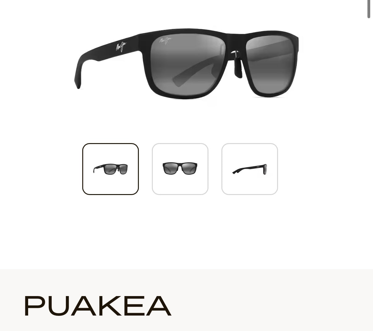 NEW Maui Jim Puakea Polarized Rectangular Sunglasses