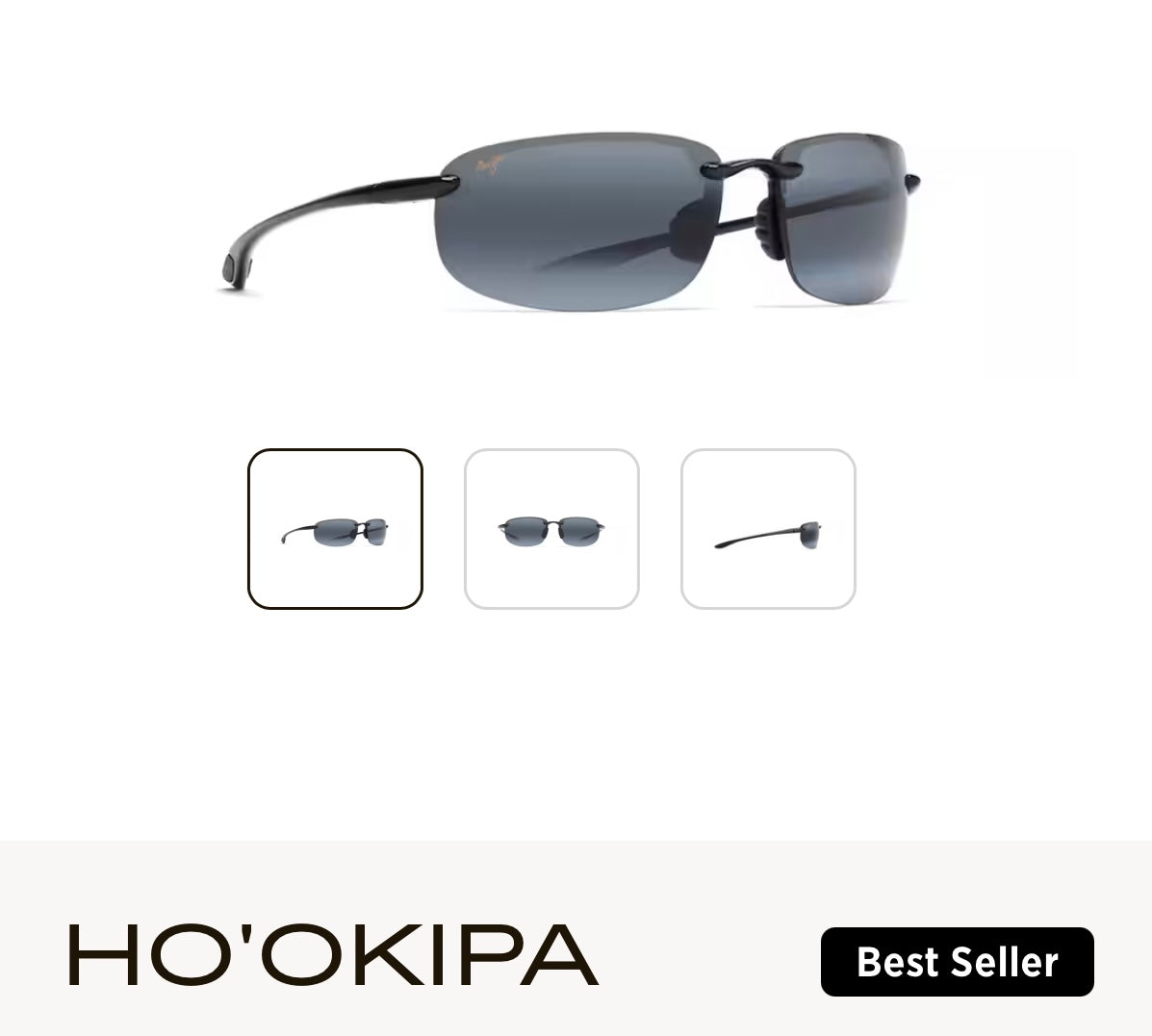 NEW Maui Jim Ho'okipa Polarized Rimless Sunglasses