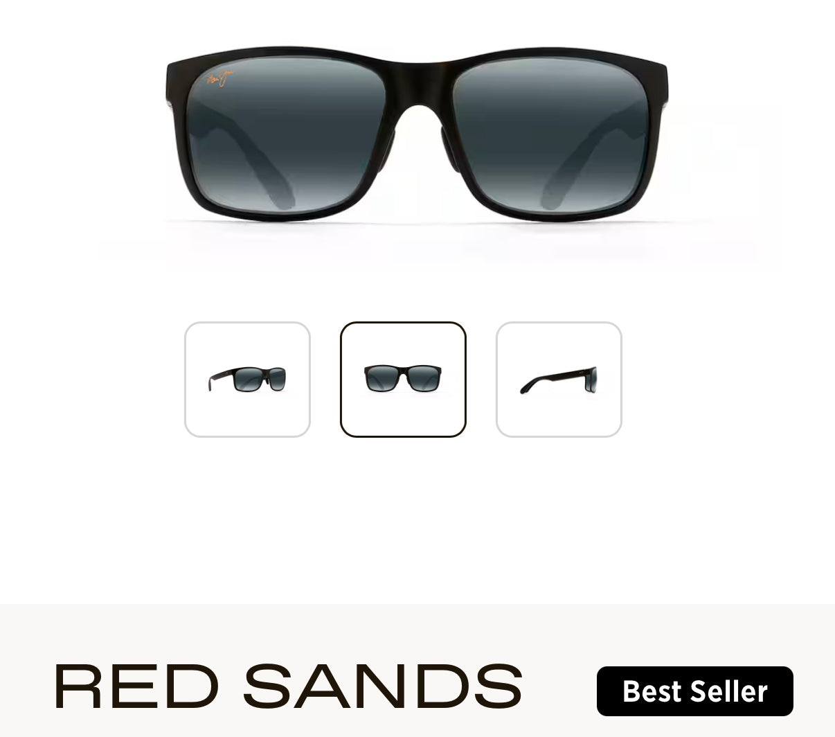 NEW Maui Jim Red Sands Polarized Rectangular Sunglasses