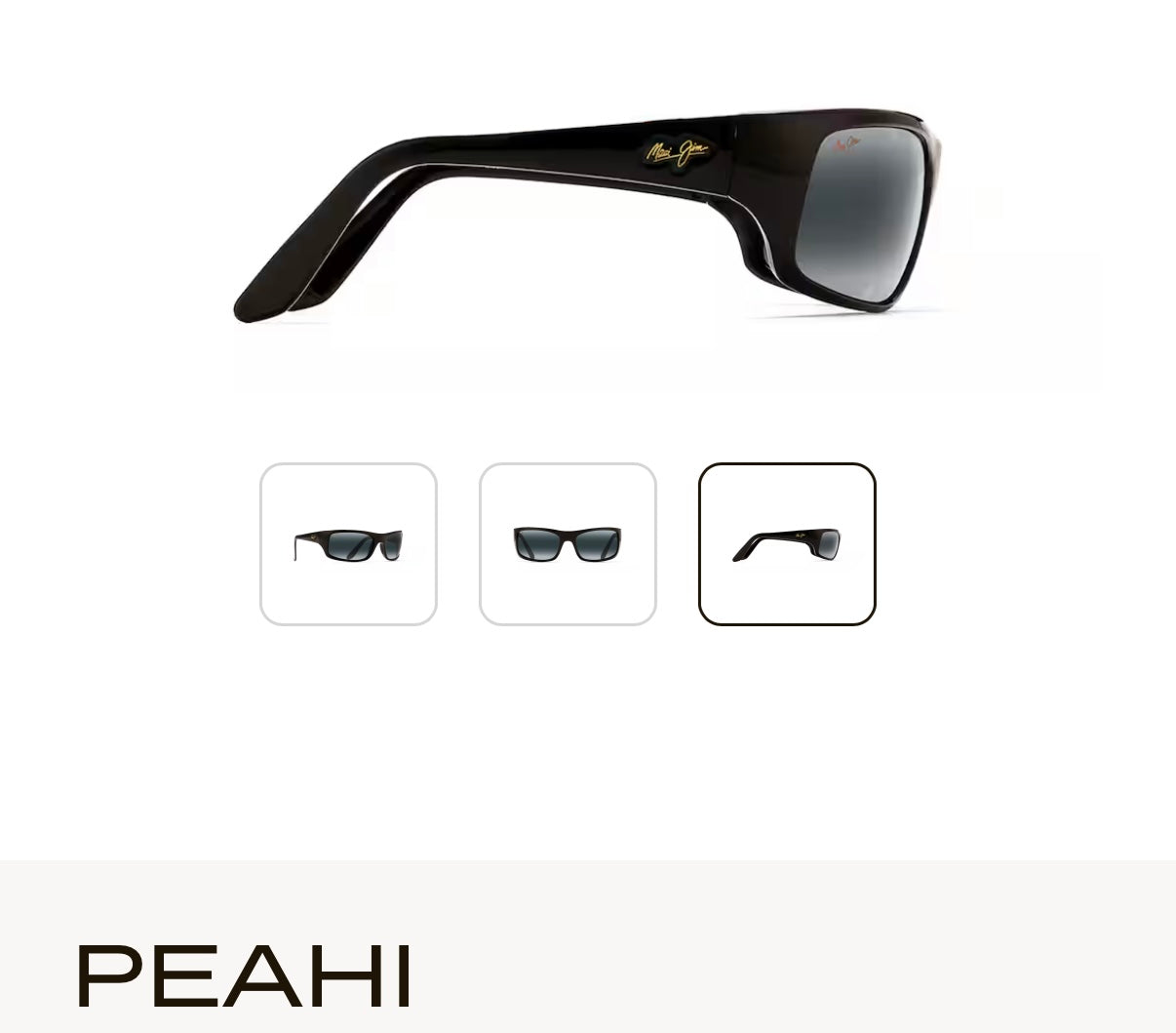 NEW Maui Jim Peahi Polarized Wrap Sunglasses
