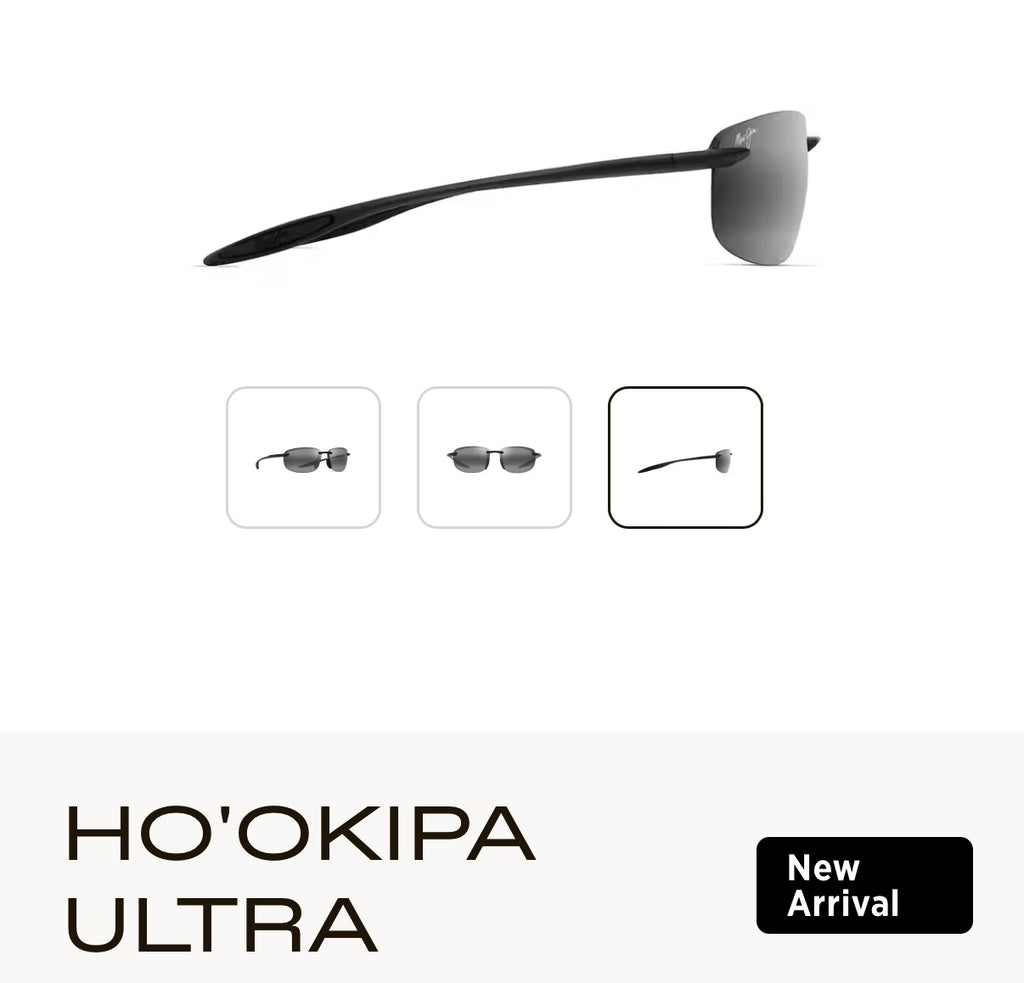 NEW Maui Jim Ho’okipa Ultra Polarized Rimless Sunglasses