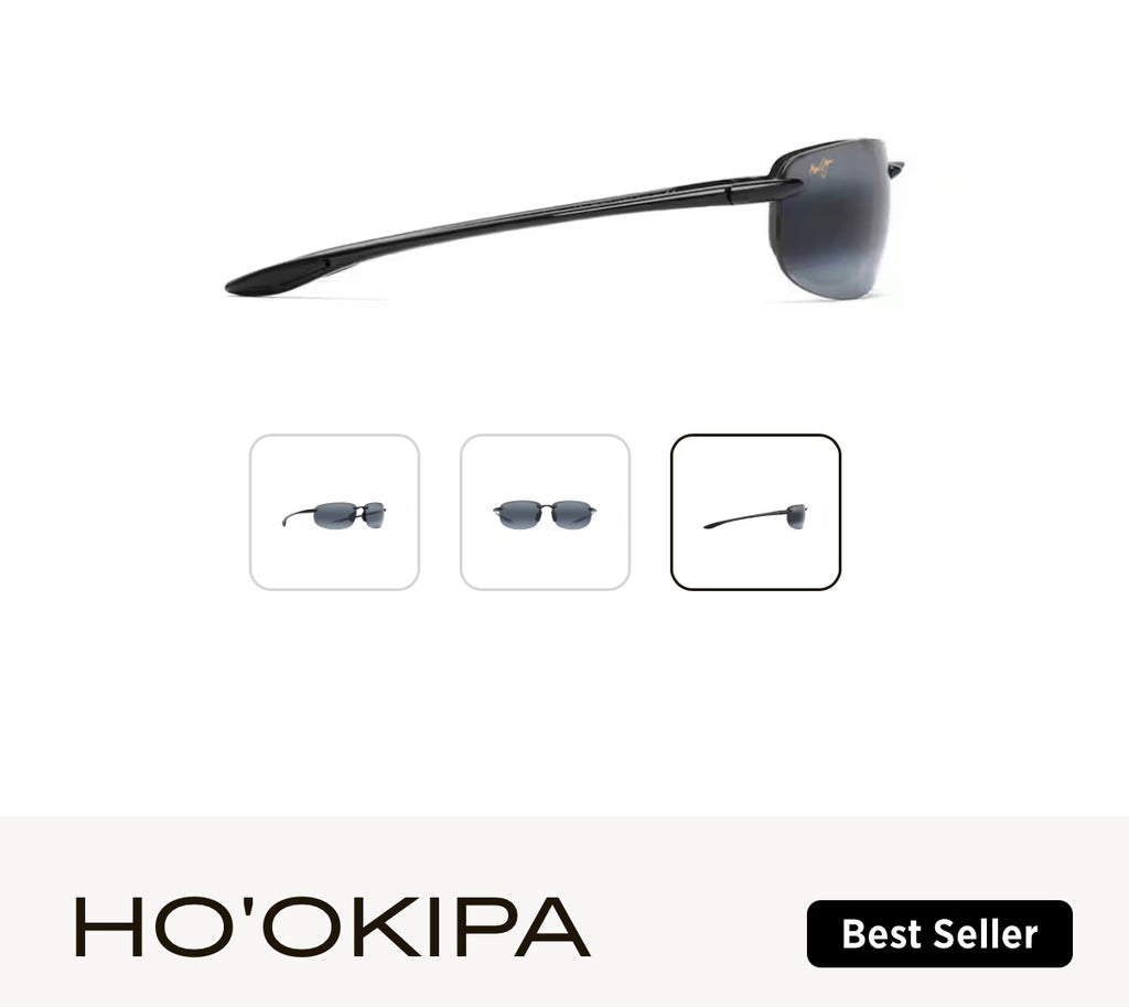 NEW Maui Jim Ho'okipa Polarized Rimless Sunglasses