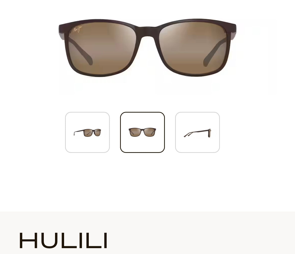 NEW Maui Jim Hulili Polarized Rectangular Sunglasses