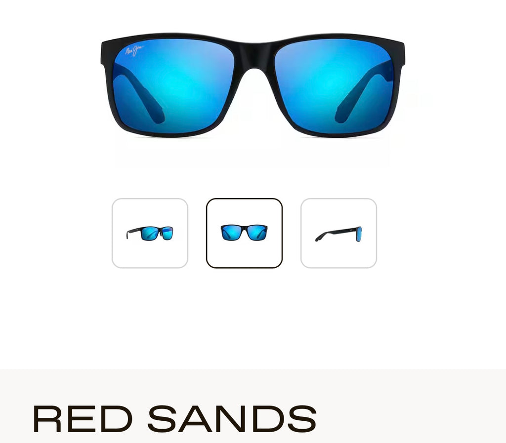 NEW Maui Jim Red Sands Polarized Rectangular Sunglasses