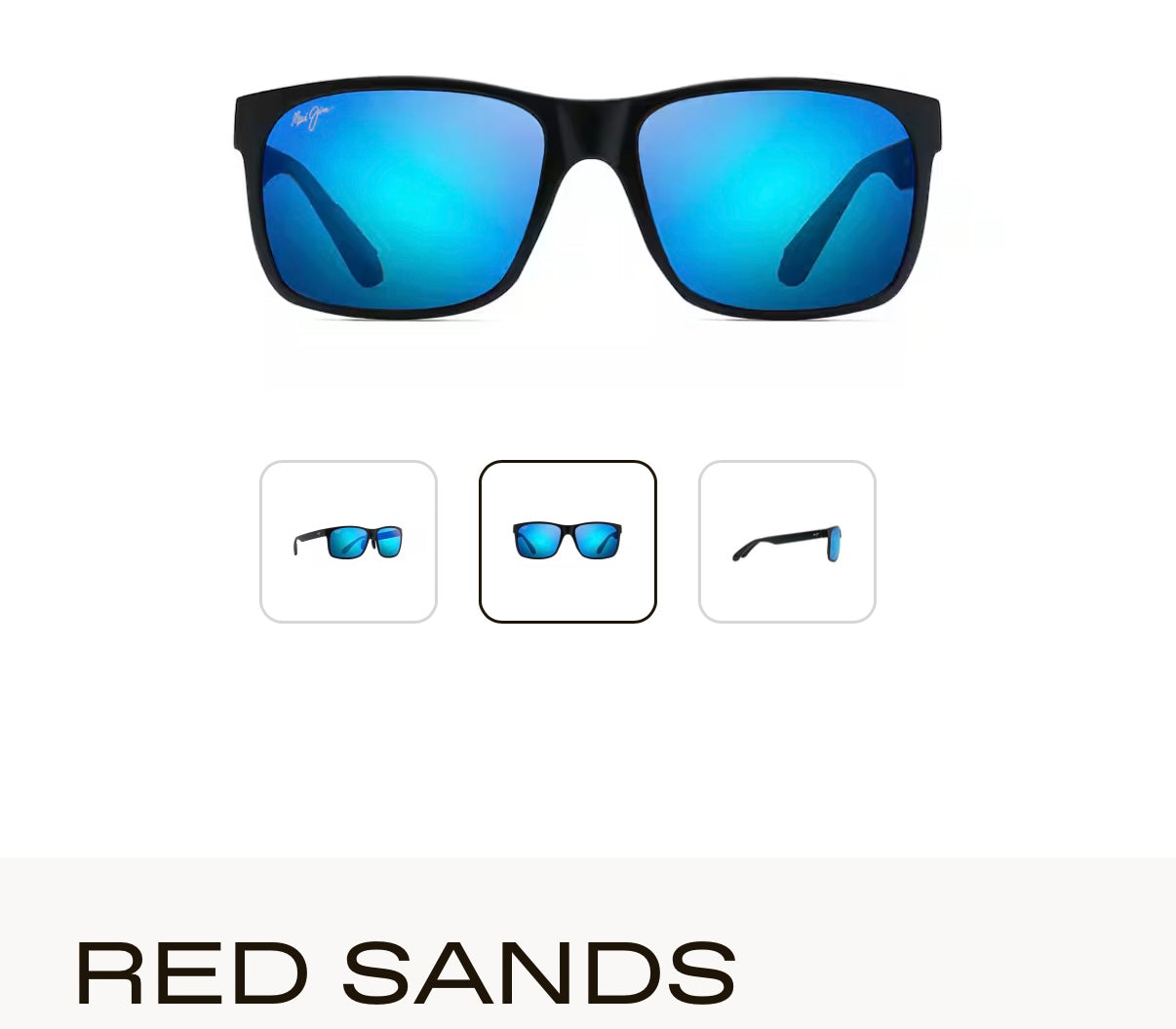NEW Maui Jim Red Sands Polarized Rectangular Sunglasses