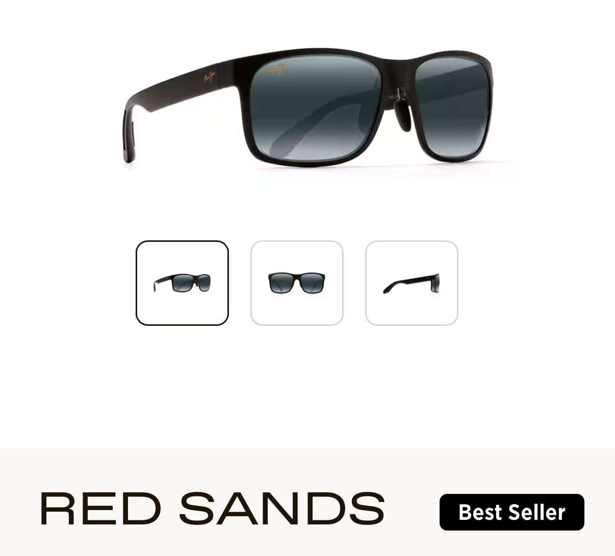 NEW Maui Jim Red Sands Polarized Rectangular Sunglasses
