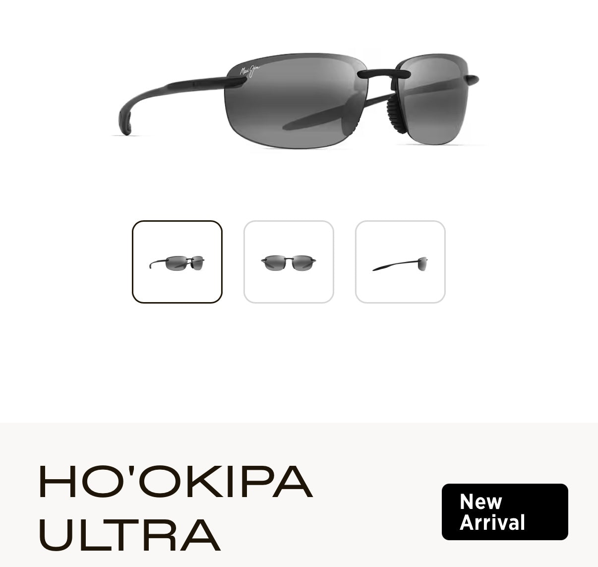 NEW Maui Jim Ho’okipa Ultra Polarized Rimless Sunglasses