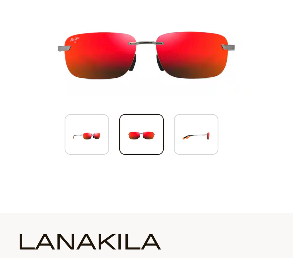 NEW Maui Jim Lanakila Polarized Rimless Sunglasses