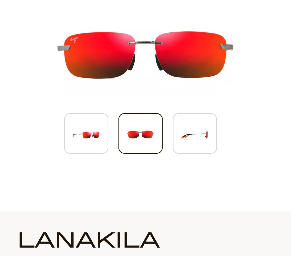 NEW Maui Jim Lanakila Polarized Rimless Sunglasses