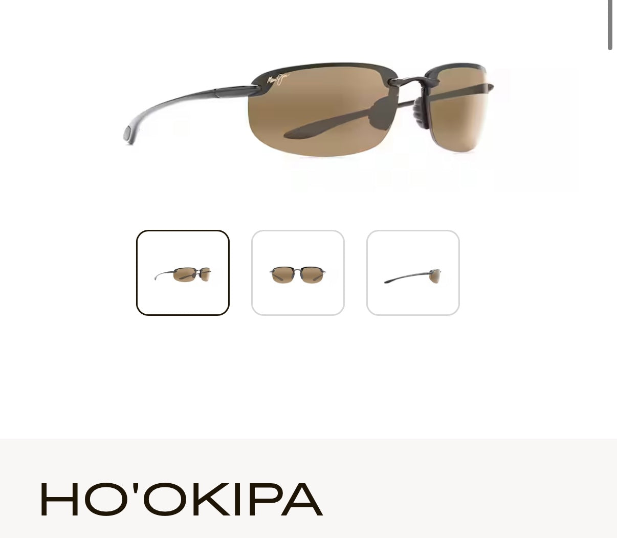 NEW Maui Jim Ho’okipa Polarized Rimless Sunglasses