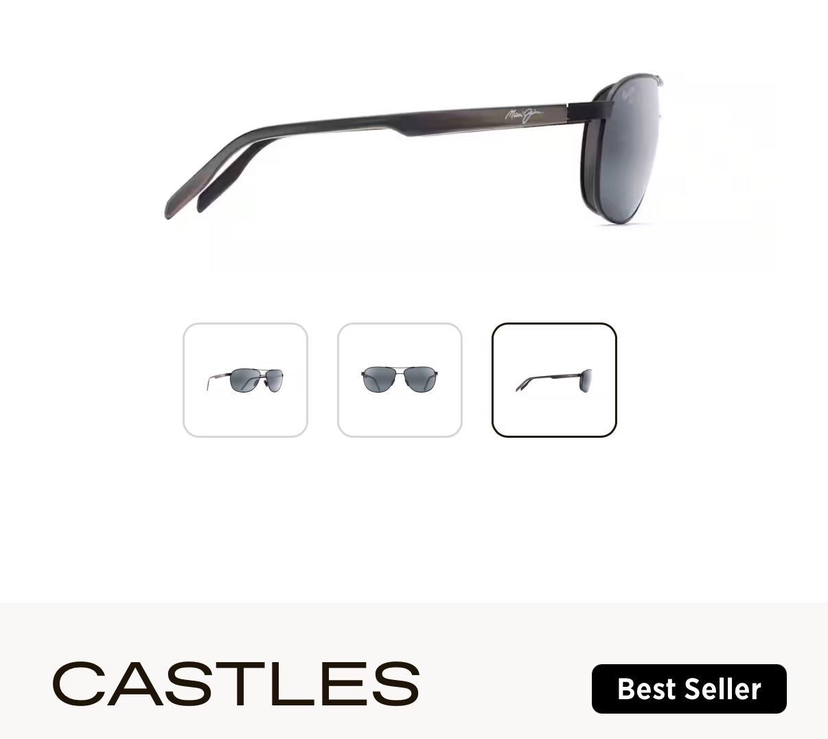 NEW Maui Jim Castles Polarized Aviator Sunglasses